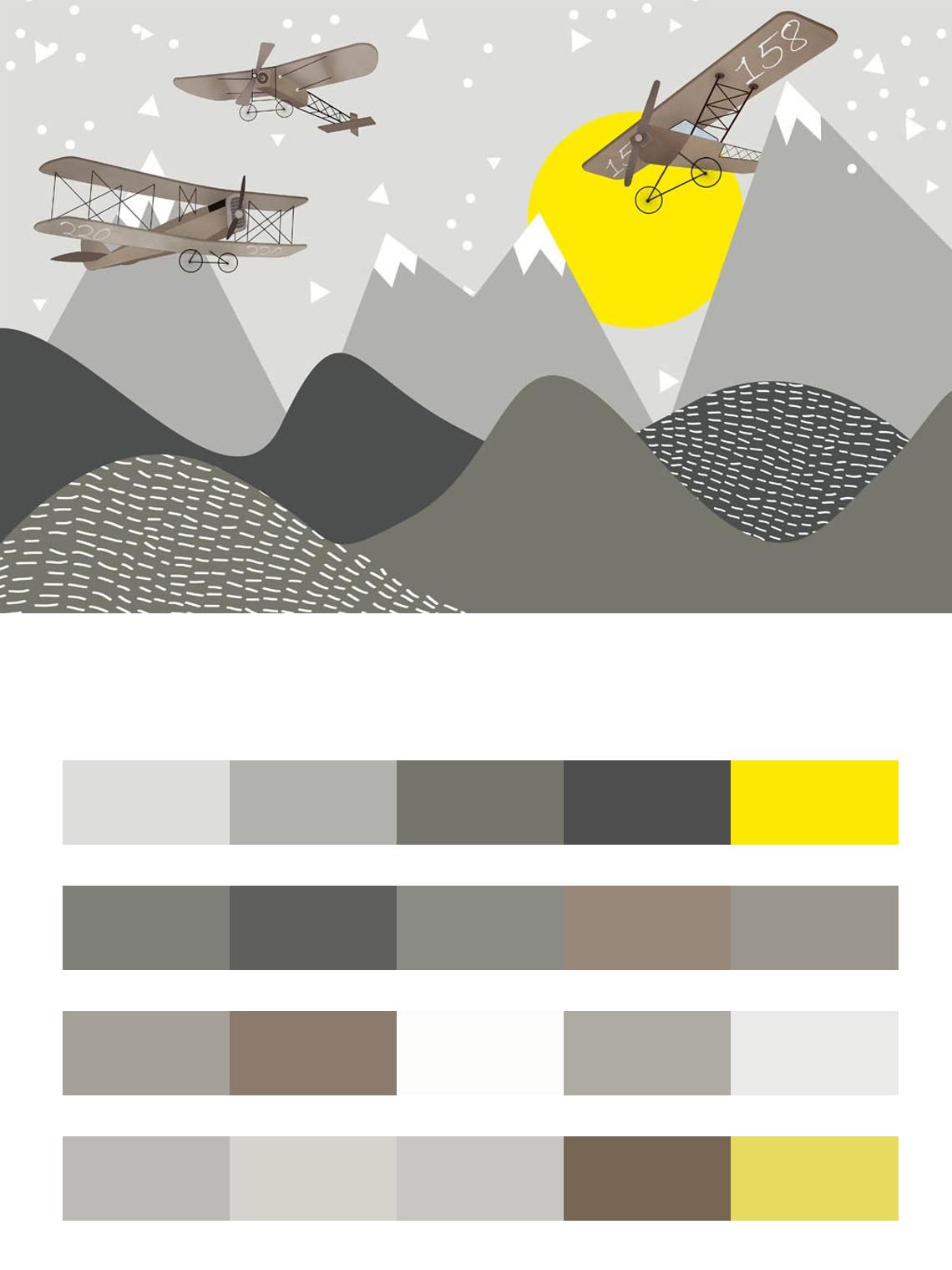 Самолет иллюстрация цвета